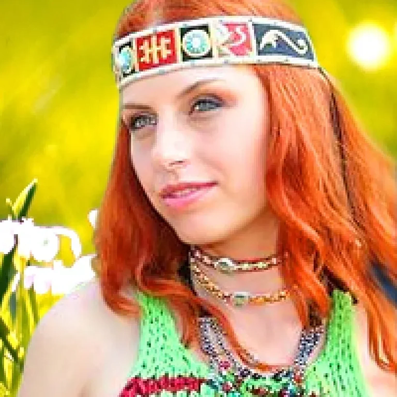 На ромашковом поле