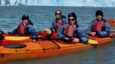 Юлия Барановская провела январские каникулы с детьми в Патагонии